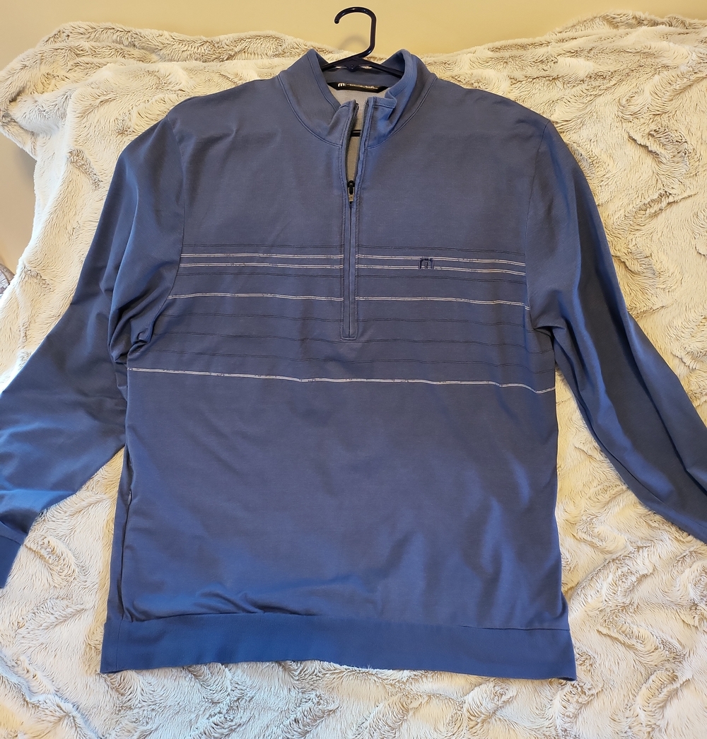 Men's Blue Quarter-Zip Sweater - Brand Unspecified
